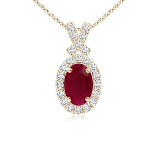 Oval A Ruby