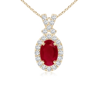 Oval AA Ruby