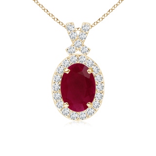 Oval A Ruby