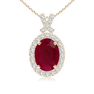 Oval A Ruby