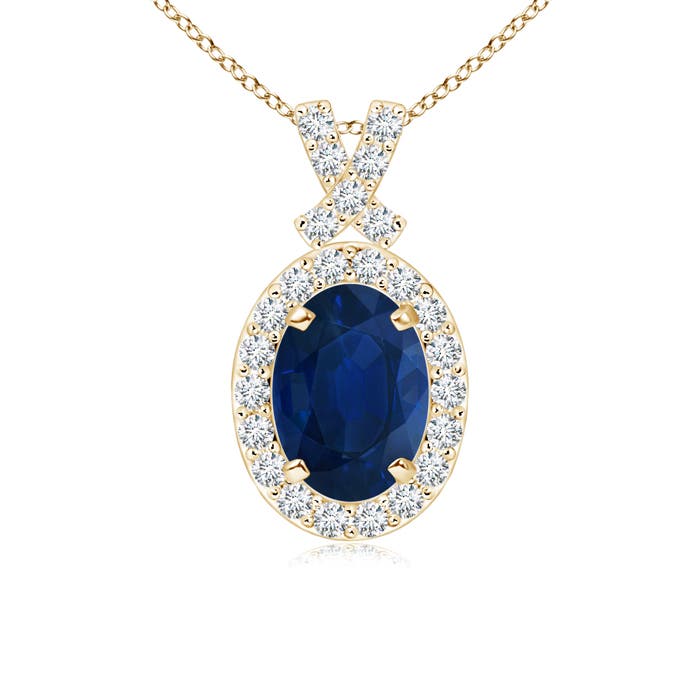 AA - Blue Sapphire / 1.08 CT / 14 KT Yellow Gold