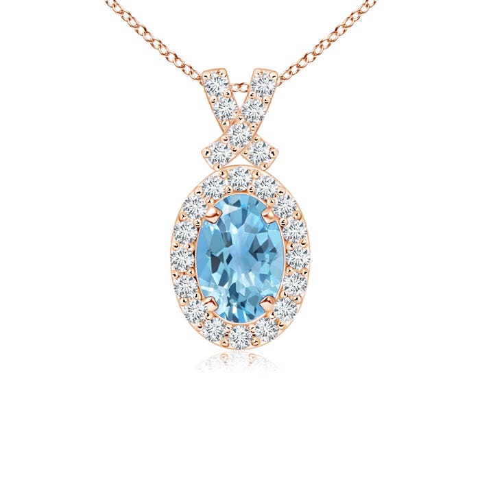 A - Swiss Blue Topaz / 0.74 CT / 14 KT Rose Gold