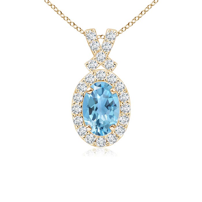 A - Swiss Blue Topaz / 0.74 CT / 14 KT Yellow Gold