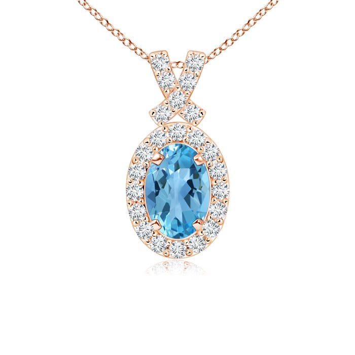 AA - Swiss Blue Topaz / 0.74 CT / 14 KT Rose Gold