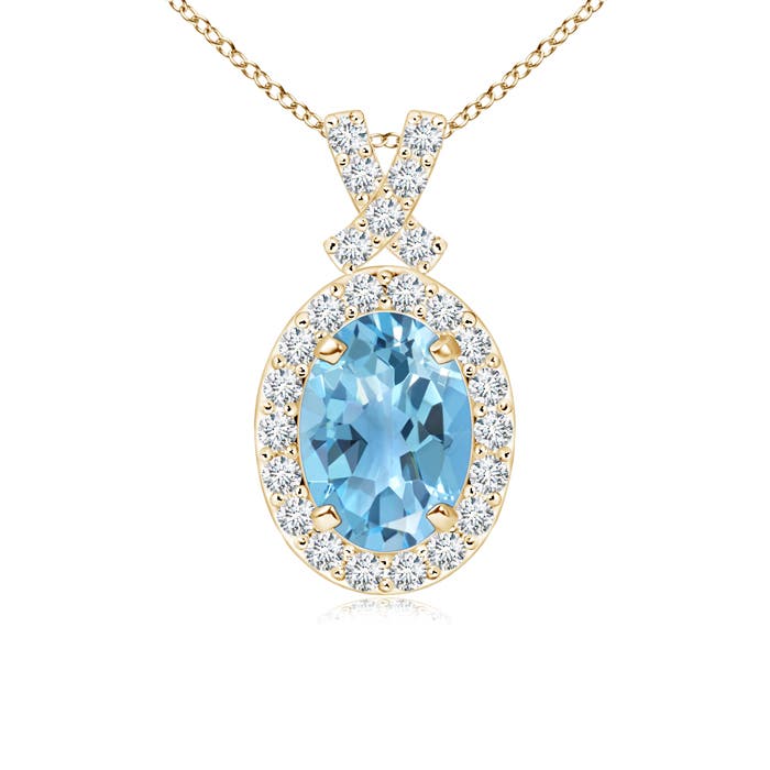 A - Swiss Blue Topaz / 1.18 CT / 14 KT Yellow Gold