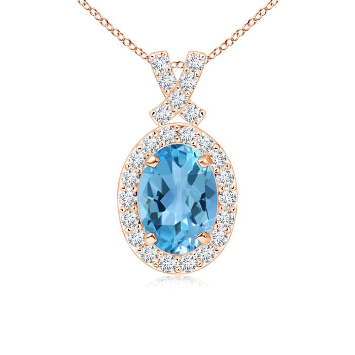 AA - Swiss Blue Topaz / 1.18 CT / 14 KT Rose Gold