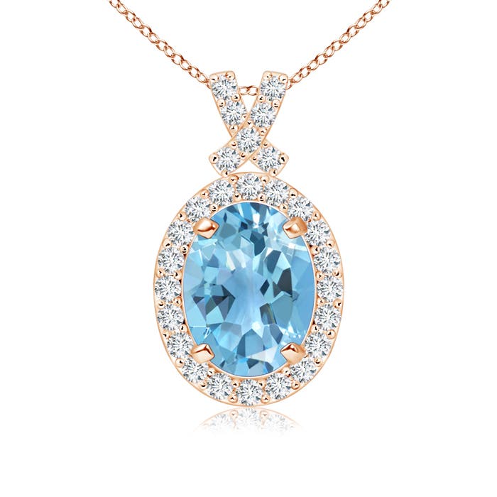 A - Swiss Blue Topaz / 1.78 CT / 14 KT Rose Gold