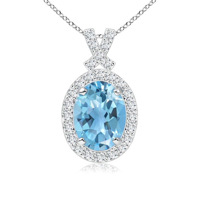 A - Swiss Blue Topaz / 1.78 CT / 14 KT White Gold