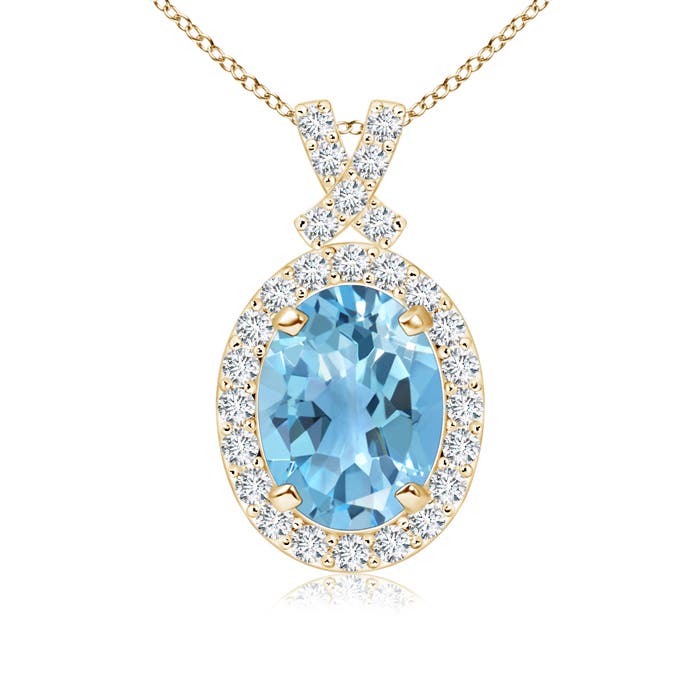 A - Swiss Blue Topaz / 1.78 CT / 14 KT Yellow Gold