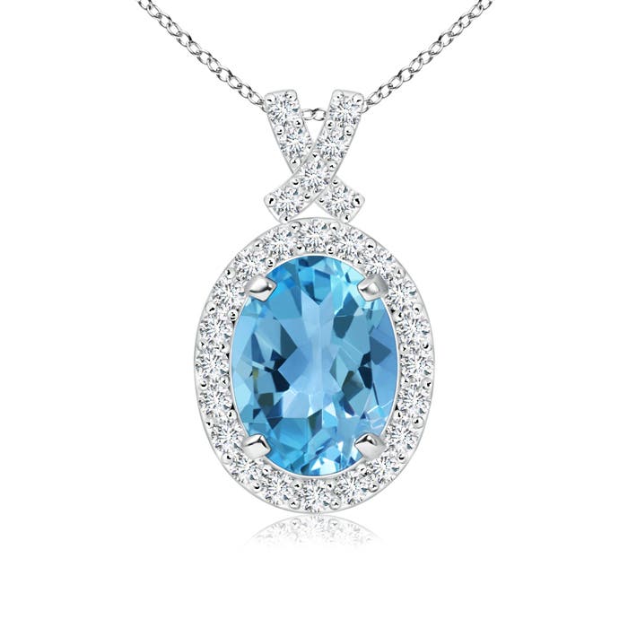 AA - Swiss Blue Topaz / 1.78 CT / 14 KT White Gold