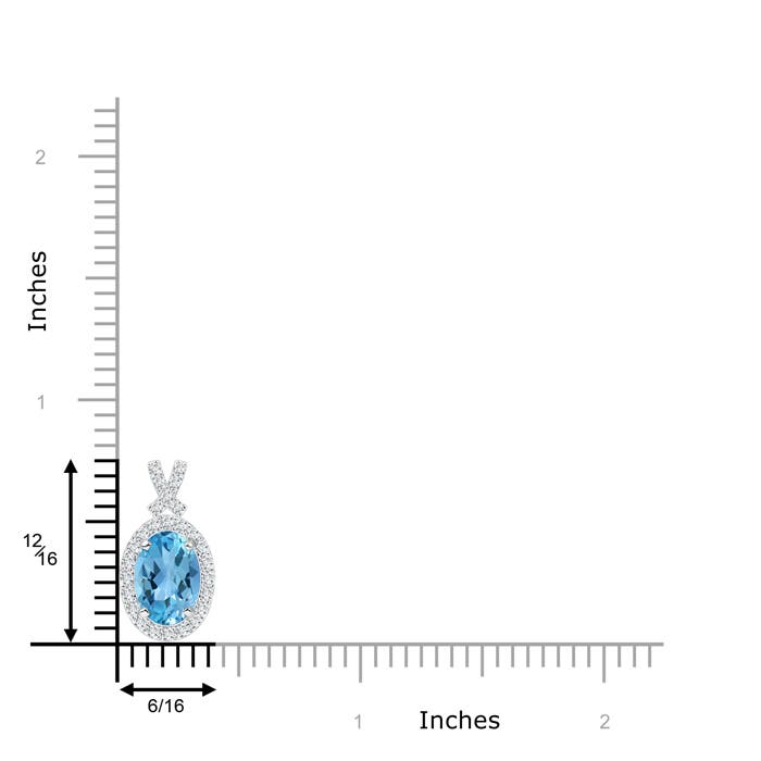 AA - Swiss Blue Topaz / 1.78 CT / 14 KT White Gold