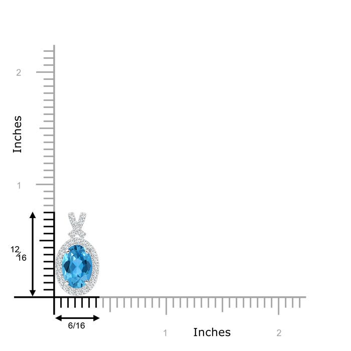 AAA - Swiss Blue Topaz / 1.78 CT / 14 KT White Gold