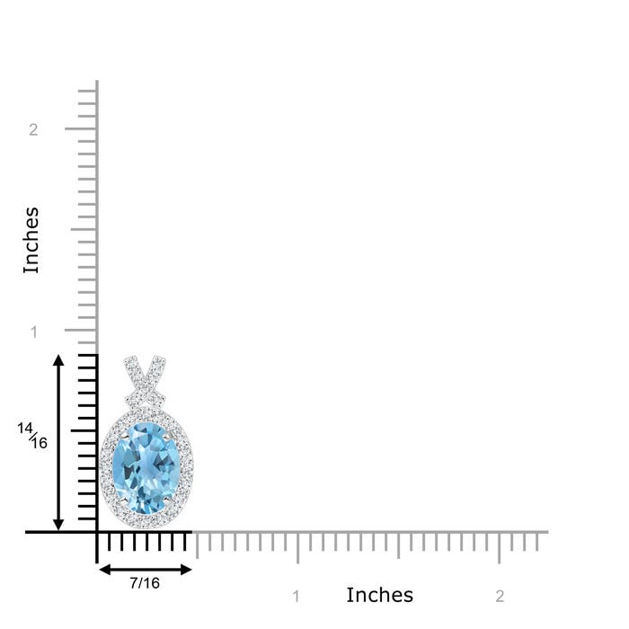 A - Swiss Blue Topaz / 2.53 CT / 14 KT White Gold