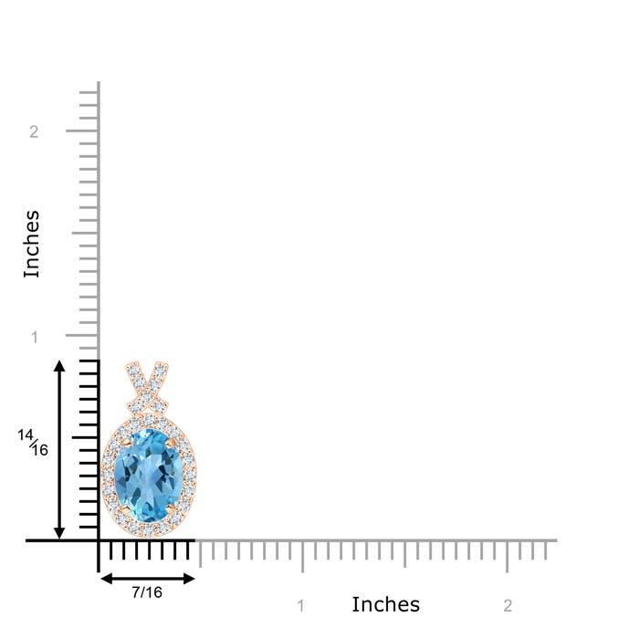 AA - Swiss Blue Topaz / 2.53 CT / 14 KT Rose Gold