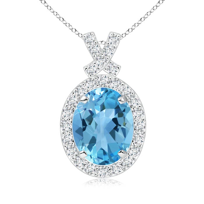 AA - Swiss Blue Topaz / 2.53 CT / 14 KT White Gold