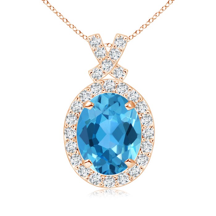 AAA - Swiss Blue Topaz / 2.53 CT / 14 KT Rose Gold