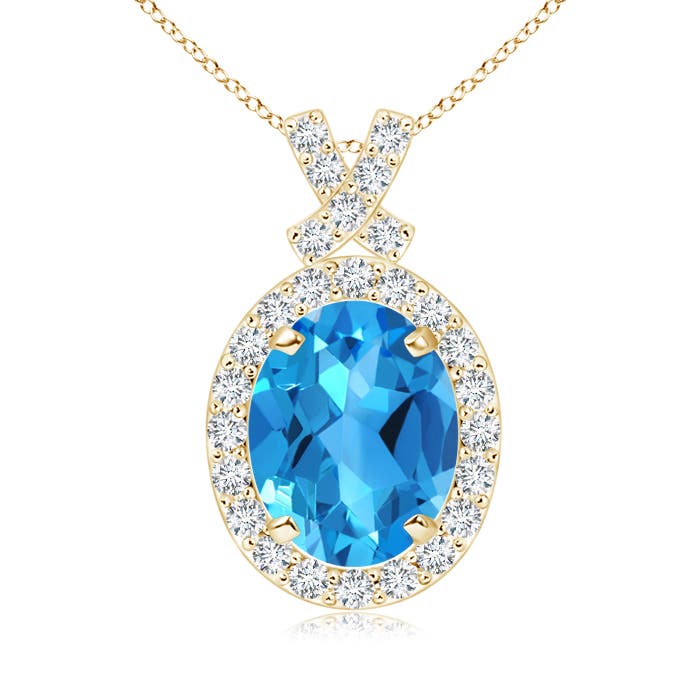 AAAA - Swiss Blue Topaz / 2.53 CT / 14 KT Yellow Gold