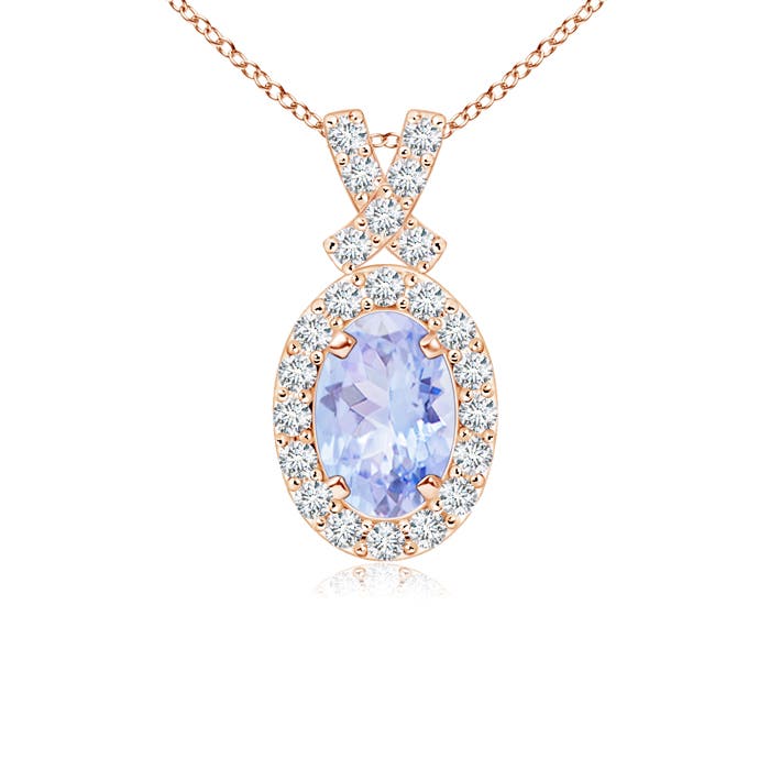 A - Tanzanite / 0.65 CT / 14 KT Rose Gold