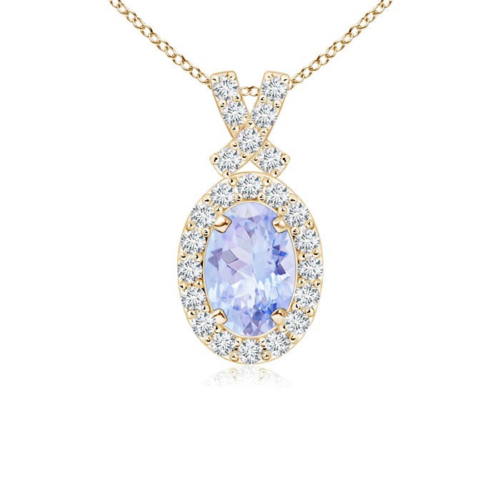 A - Tanzanite / 0.65 CT / 14 KT Yellow Gold