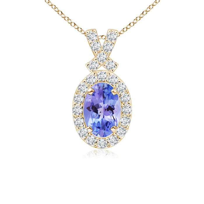 AAA - Tanzanite / 0.65 CT / 14 KT Yellow Gold