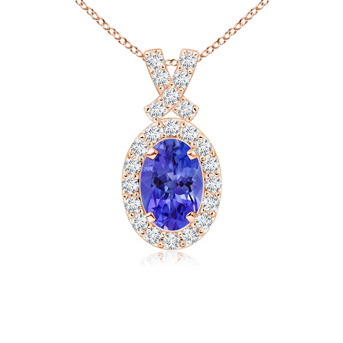 AAAA - Tanzanite / 0.65 CT / 14 KT Rose Gold