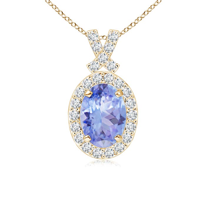 A - Tanzanite / 1.03 CT / 14 KT Yellow Gold