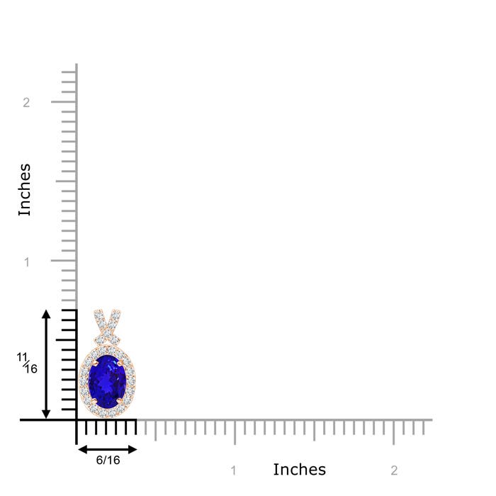 AAAA - Tanzanite / 1.03 CT / 14 KT Rose Gold