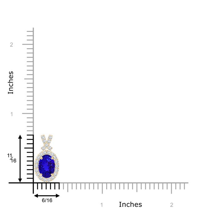 AAAA - Tanzanite / 1.03 CT / 14 KT Yellow Gold