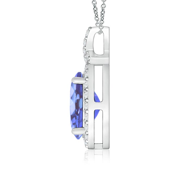 A - Tanzanite / 1.53 CT / 14 KT White Gold