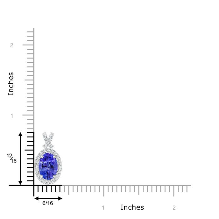 AAA - Tanzanite / 1.53 CT / 14 KT White Gold