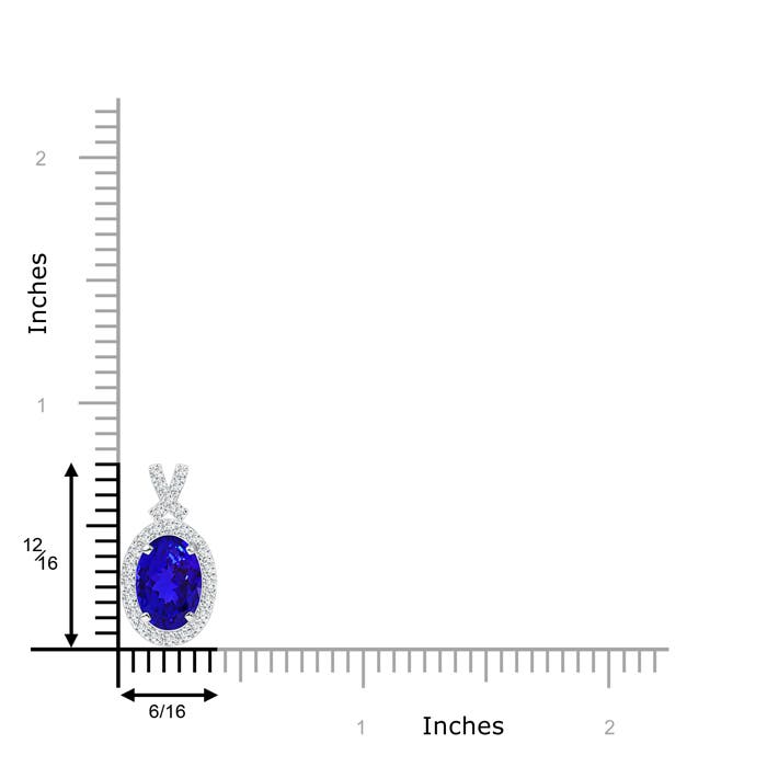 AAAA - Tanzanite / 1.53 CT / 14 KT White Gold