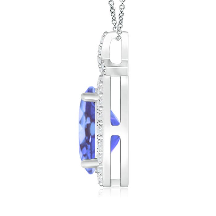 A - Tanzanite / 2.18 CT / 14 KT White Gold