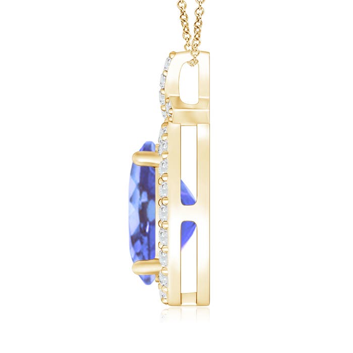 A - Tanzanite / 2.18 CT / 14 KT Yellow Gold