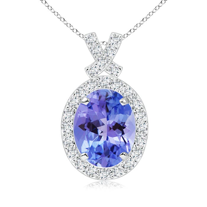 AA - Tanzanite / 2.18 CT / 14 KT White Gold