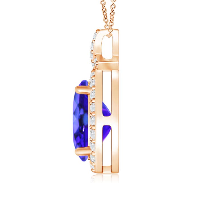 AAA - Tanzanite / 2.18 CT / 14 KT Rose Gold