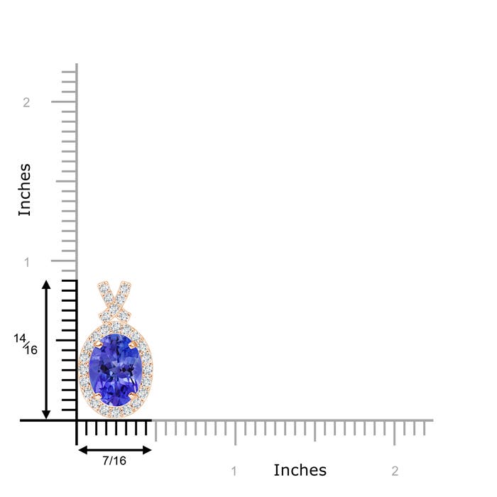 AAA - Tanzanite / 2.18 CT / 14 KT Rose Gold