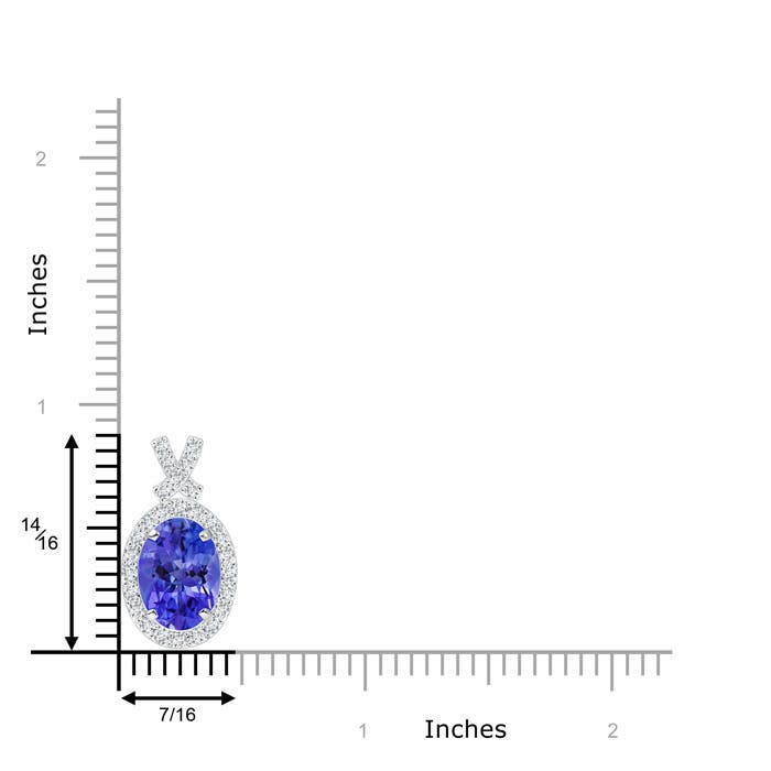 AAA - Tanzanite / 2.18 CT / 14 KT White Gold