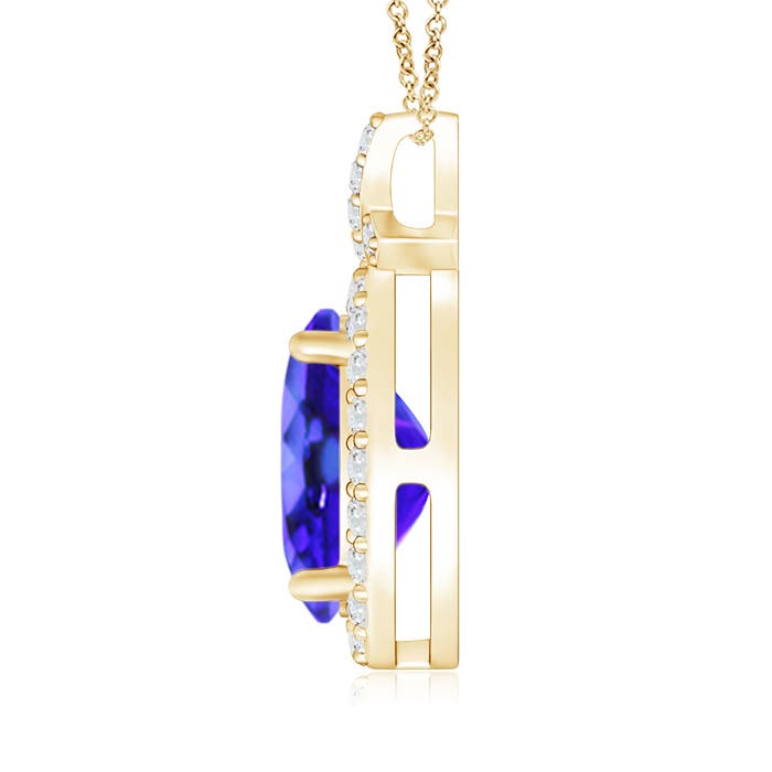 AAA - Tanzanite / 2.18 CT / 14 KT Yellow Gold