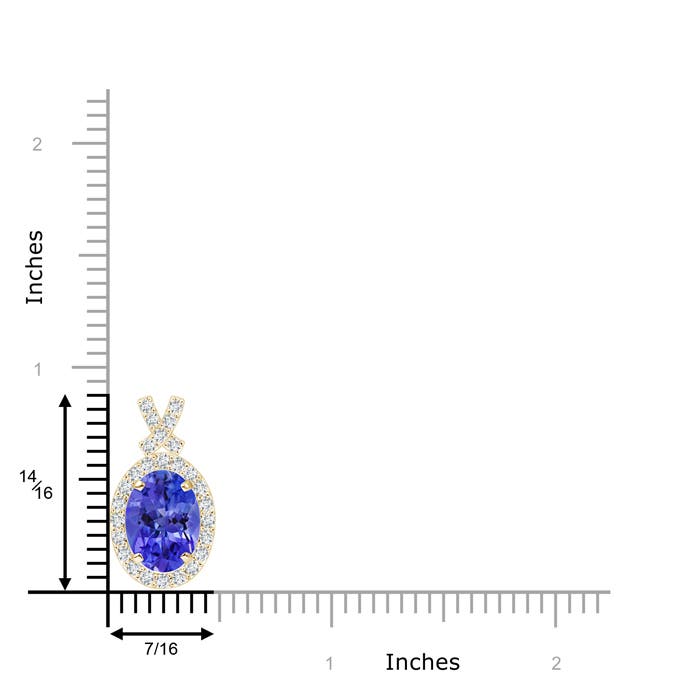 AAA - Tanzanite / 2.18 CT / 14 KT Yellow Gold