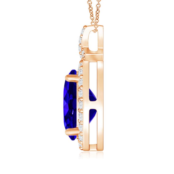 AAAA - Tanzanite / 2.18 CT / 14 KT Rose Gold