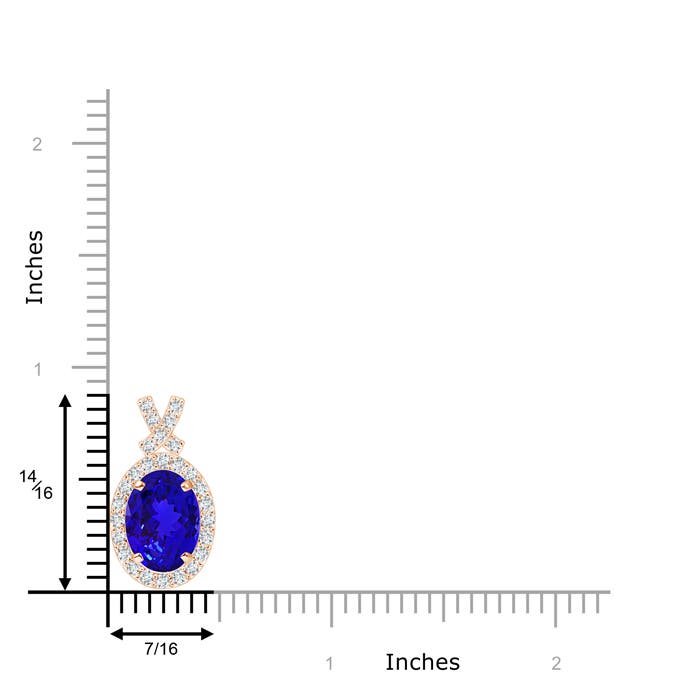 AAAA - Tanzanite / 2.18 CT / 14 KT Rose Gold