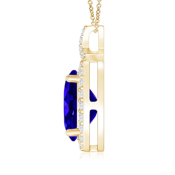 AAAA - Tanzanite / 2.18 CT / 14 KT Yellow Gold