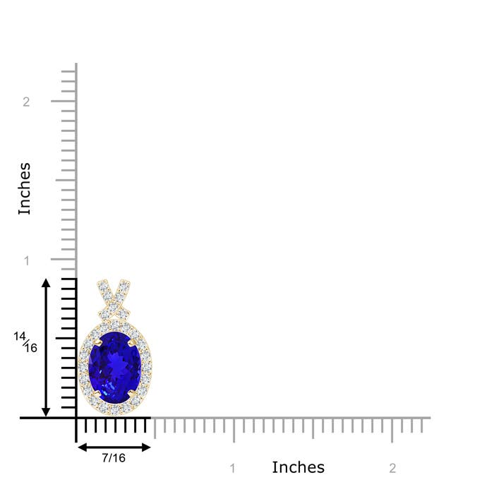 AAAA - Tanzanite / 2.18 CT / 14 KT Yellow Gold