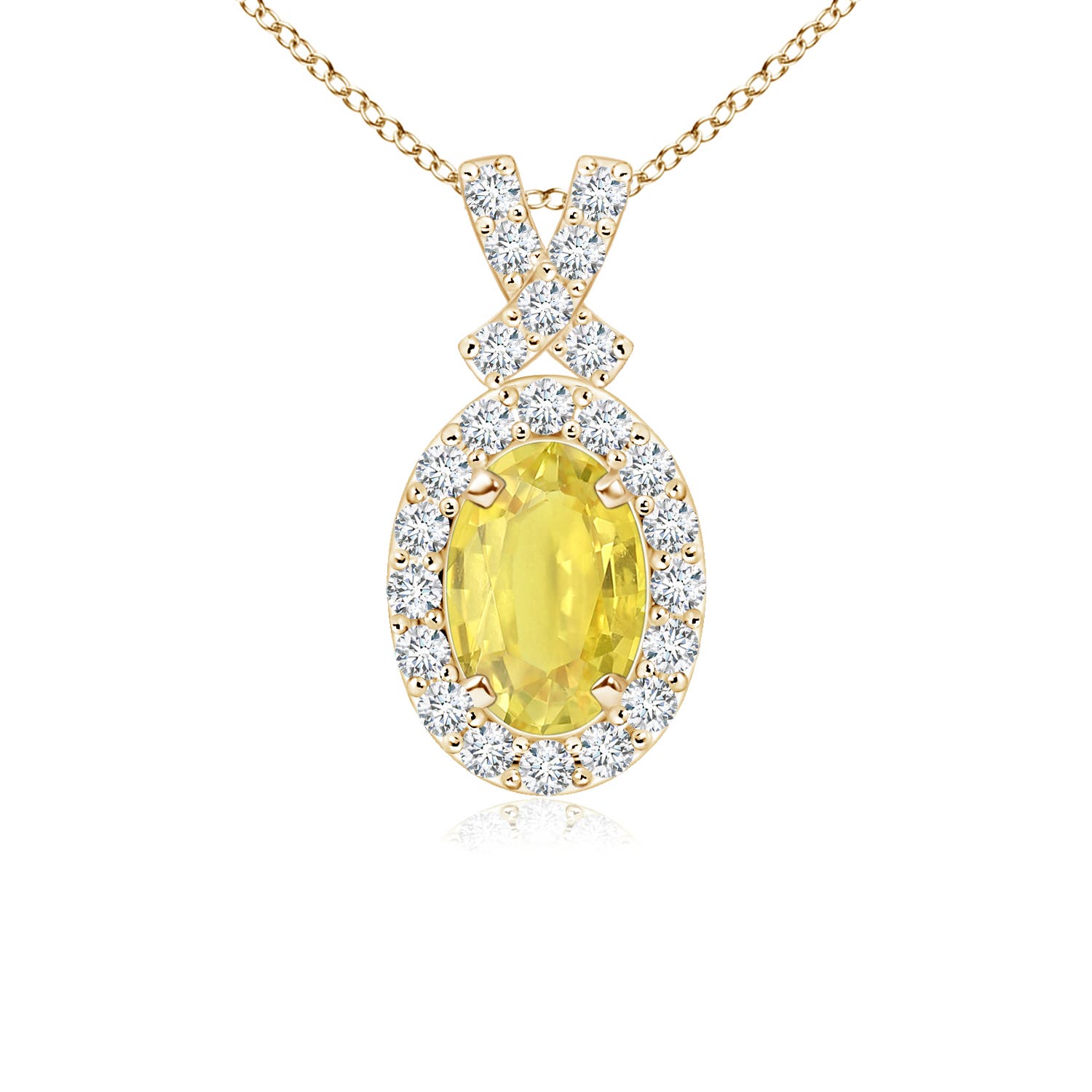 A - Yellow Sapphire / 0.86 CT / 14 KT Yellow Gold