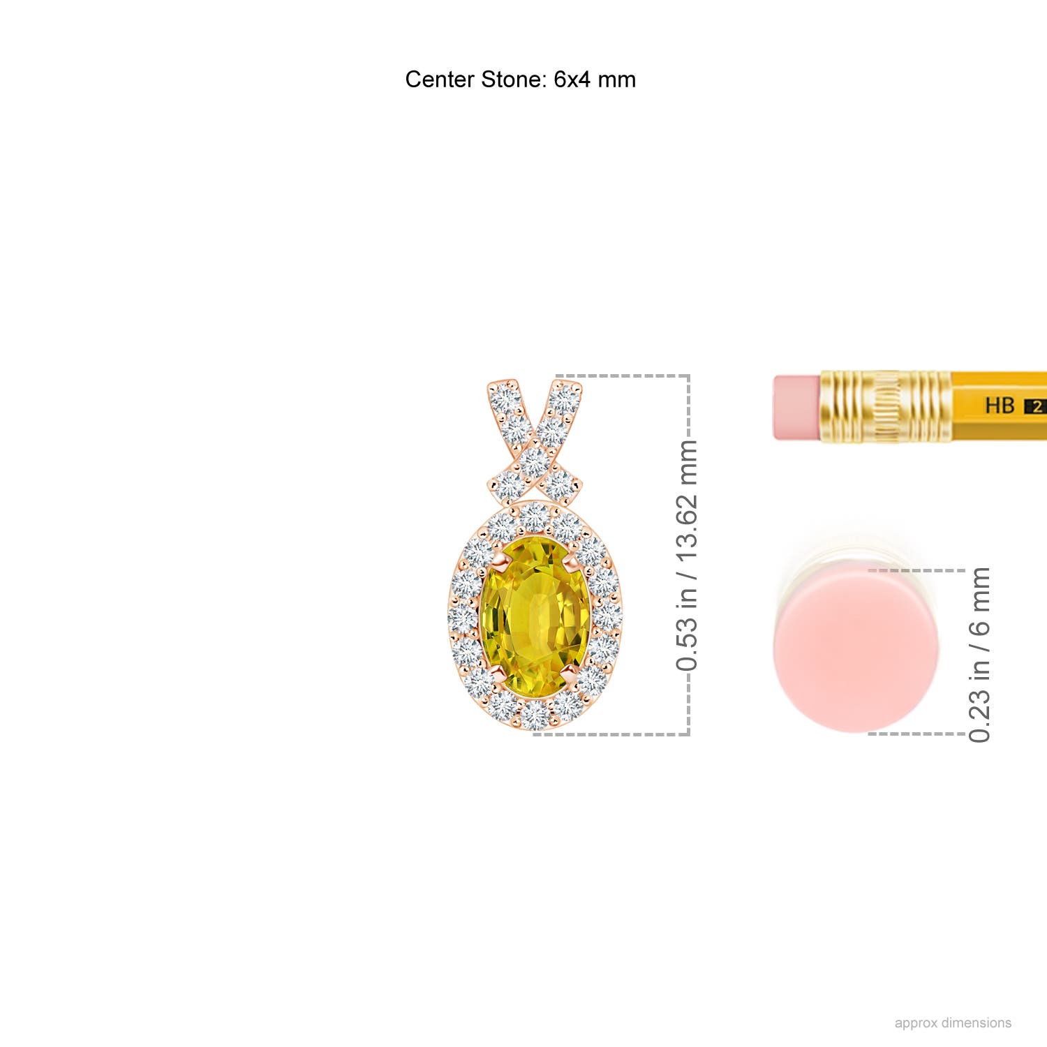 AAAA - Yellow Sapphire / 0.86 CT / 14 KT Rose Gold