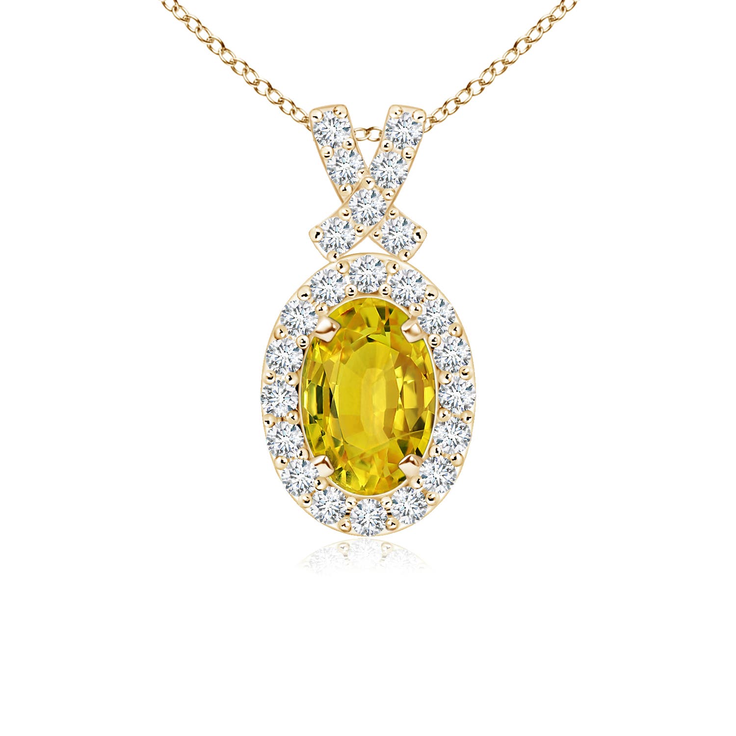 AAAA - Yellow Sapphire / 0.86 CT / 14 KT Yellow Gold