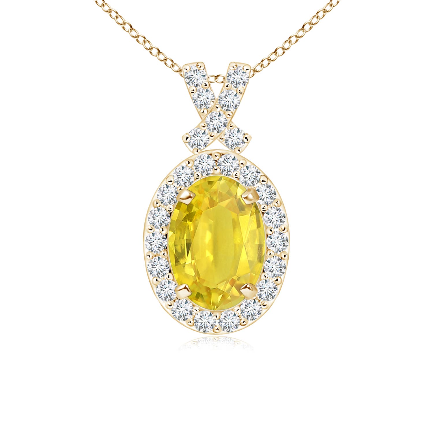 AA - Yellow Sapphire / 1.23 CT / 14 KT Yellow Gold