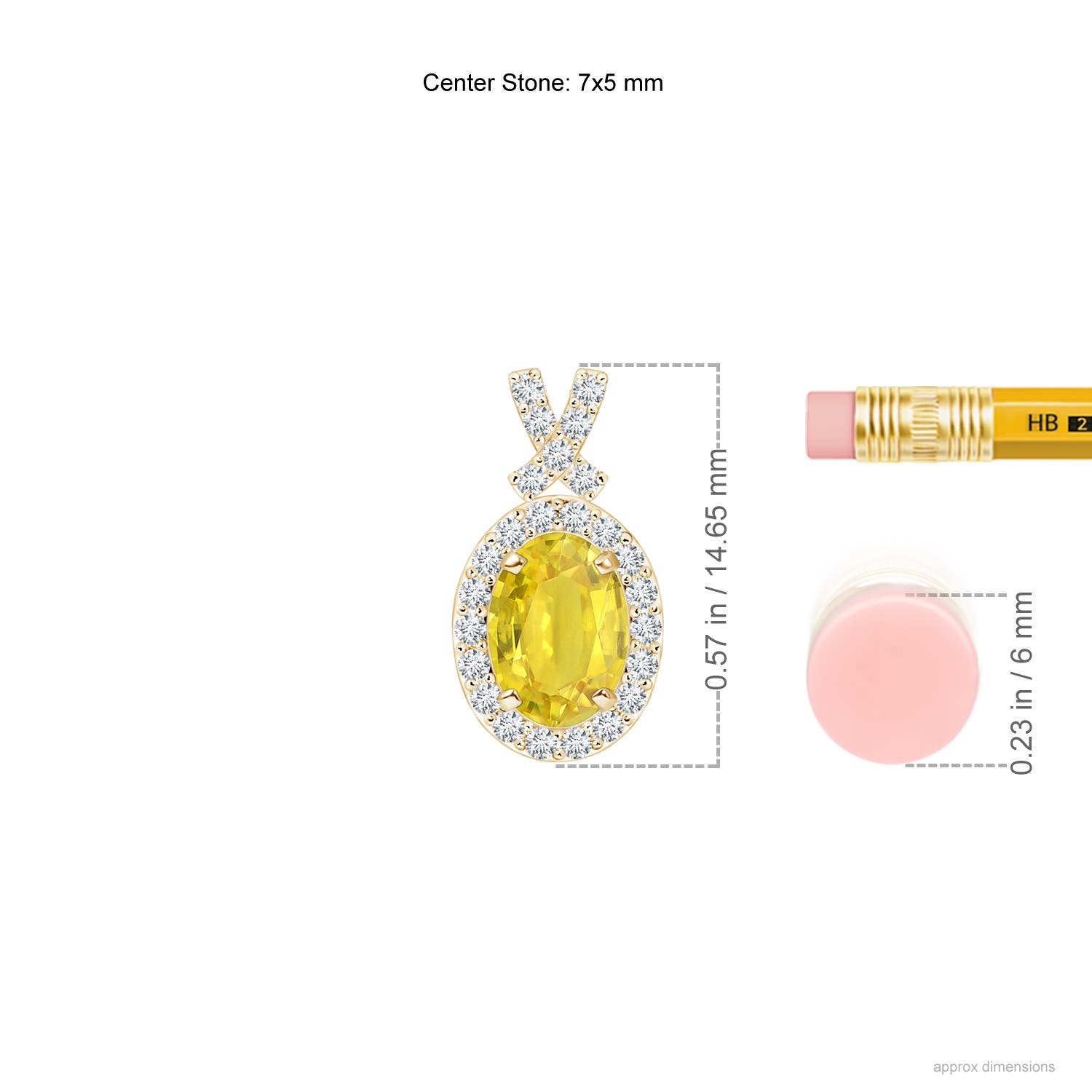 AA - Yellow Sapphire / 1.23 CT / 14 KT Yellow Gold