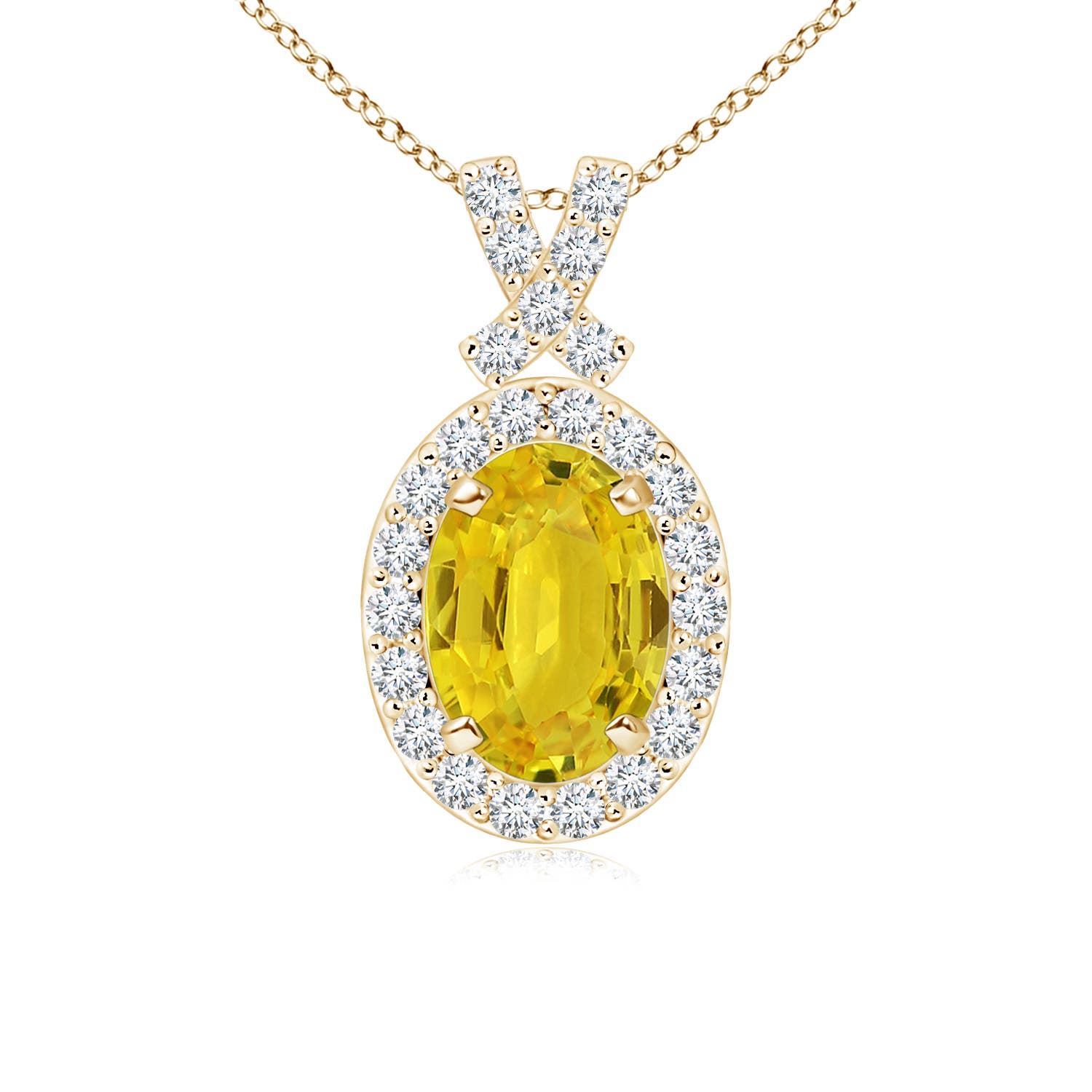 AAA - Yellow Sapphire / 1.23 CT / 14 KT Yellow Gold