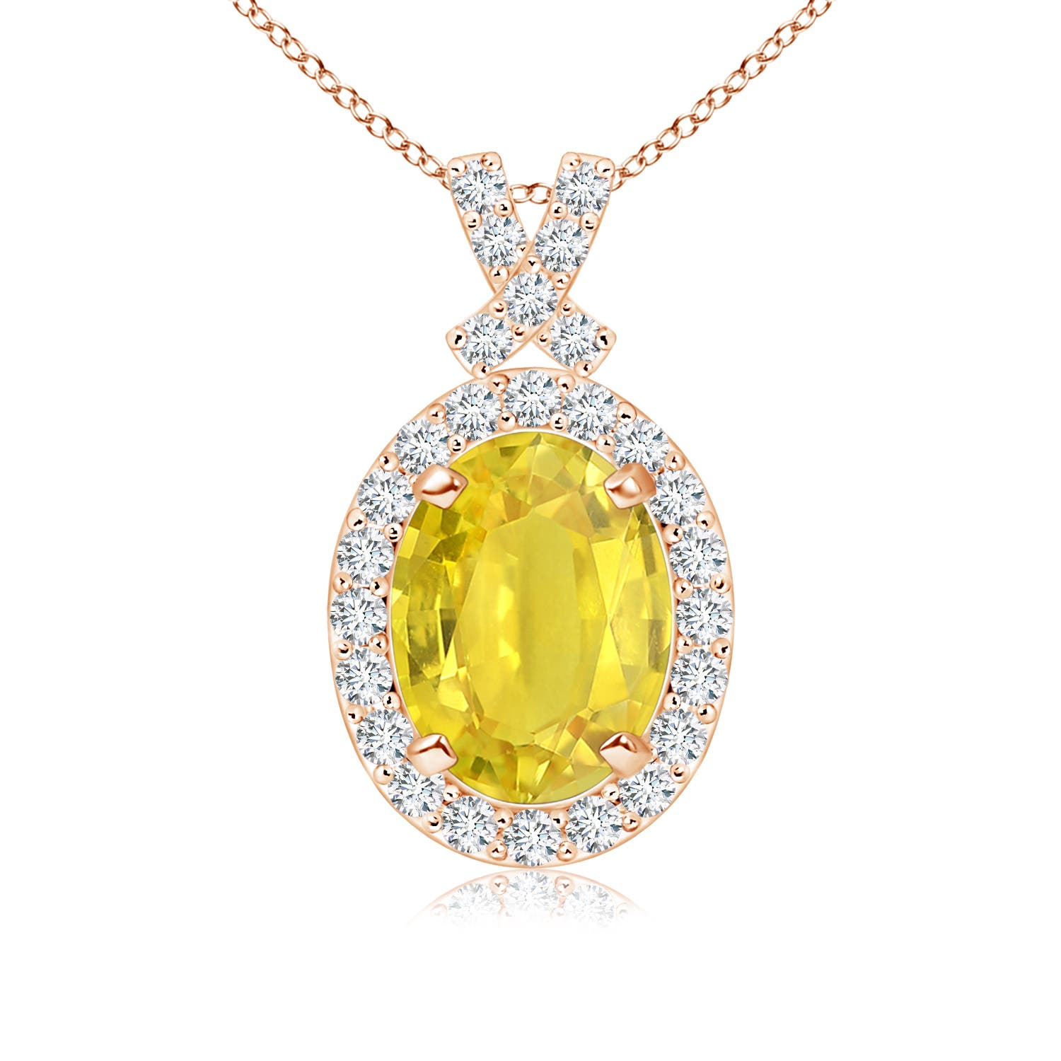 AA - Yellow Sapphire / 1.78 CT / 14 KT Rose Gold